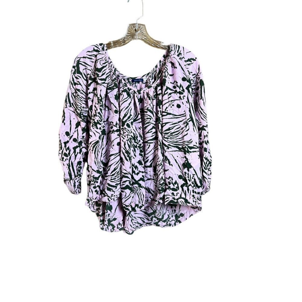 Ava Sky Women's Lavender Floral Blouse